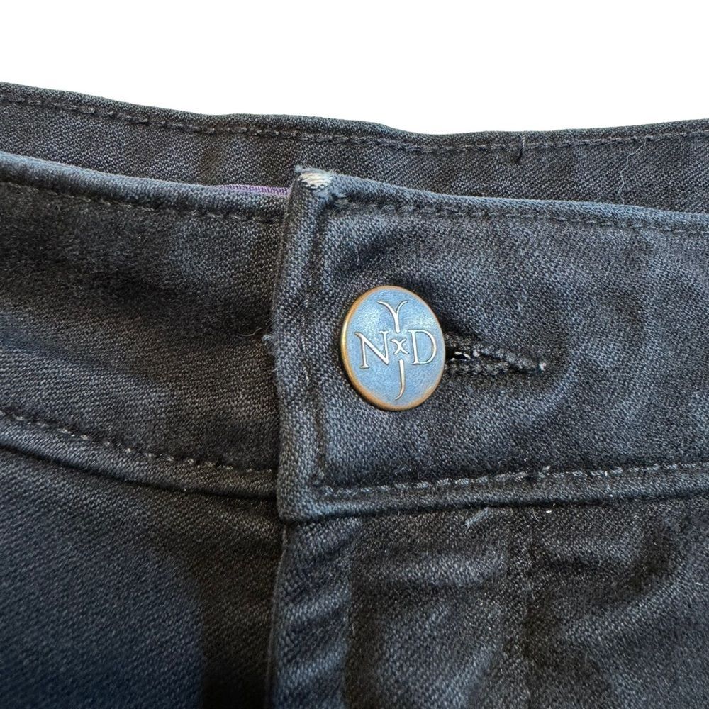 NYDJ Women's Black Velvet Pants Jeans Stretch Size 14P - Picture 7 of 13